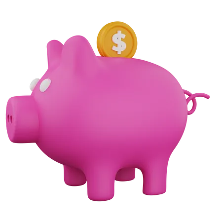 Piggy Savings 3D Icon