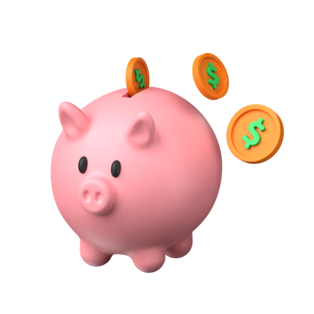 Piggy Savings  3D Icon
