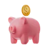 Piggybank with Coin