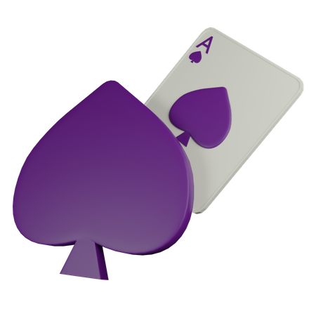 Pik-Karte  3D Icon