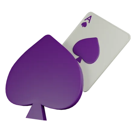 Pik-Karte  3D Icon