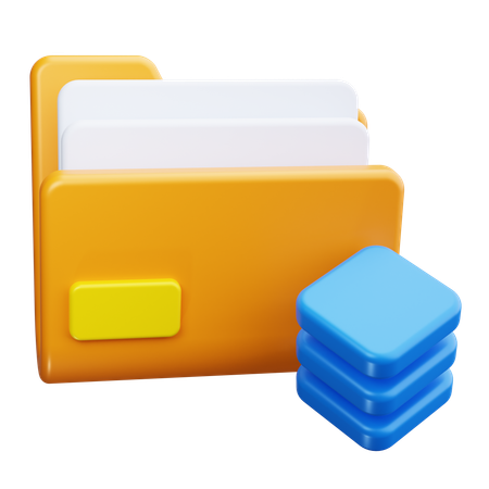 Apilar archivos  3D Icon