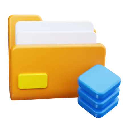 Apilar archivos  3D Icon