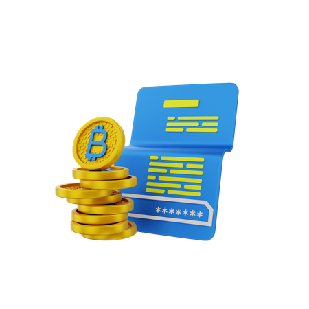 Pila de bitcoins  3D Icon