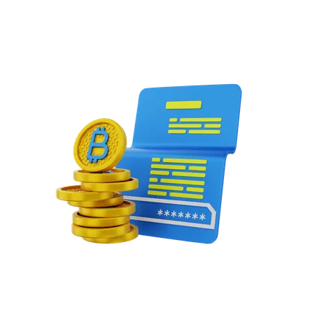 Pila de bitcoins  3D Icon