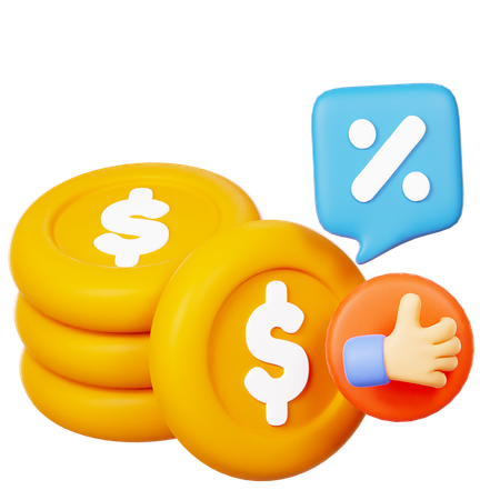 Pila de dinero  3D Icon