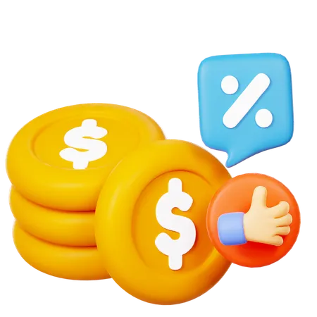 Pila de dinero  3D Icon