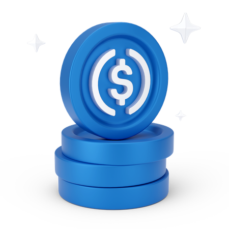 Pila de dinero  3D Icon