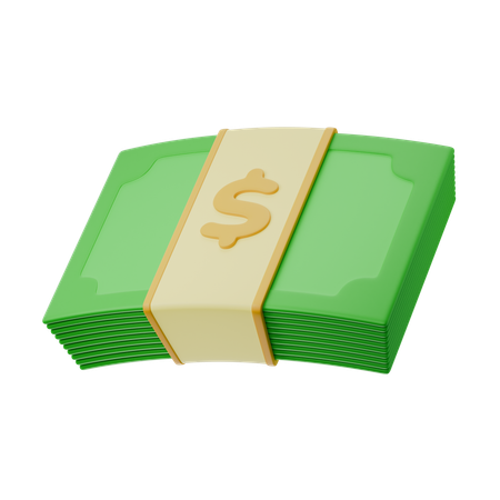 Pila de dinero  3D Icon