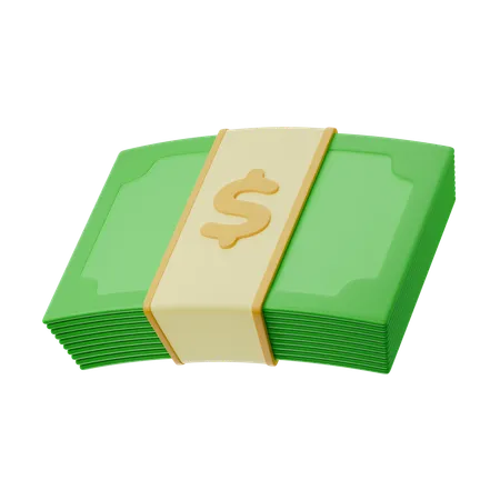 Pila de dinero  3D Icon