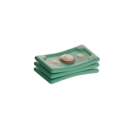 Pila de dinero  3D Icon