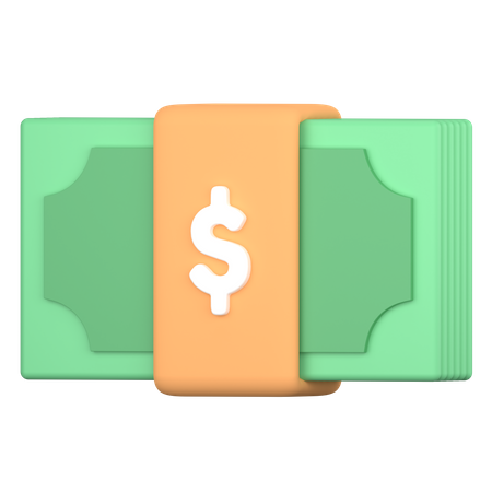 Pila de dinero  3D Icon