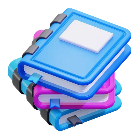 Pila de libro  3D Icon