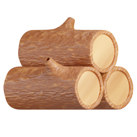 Pila de madera  3D Icon