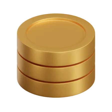 Pila de monedas  3D Icon