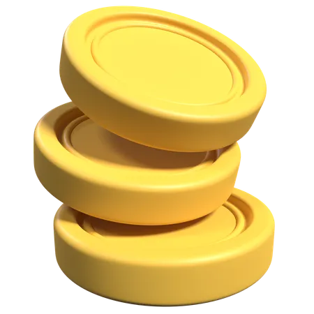 Pila de monedas  3D Icon