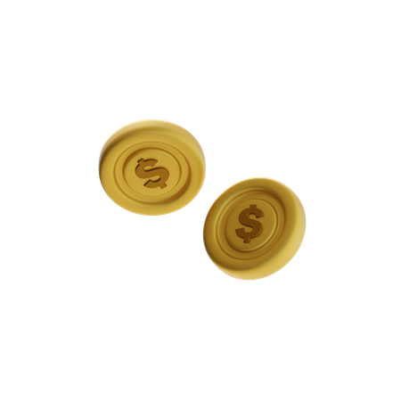 Pila de monedas  3D Icon