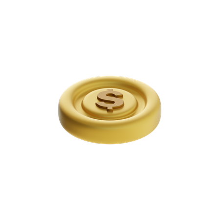 Pila de monedas  3D Icon