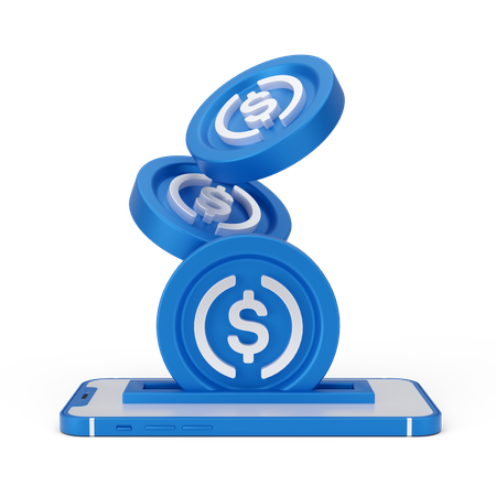Pila de monedas  3D Icon