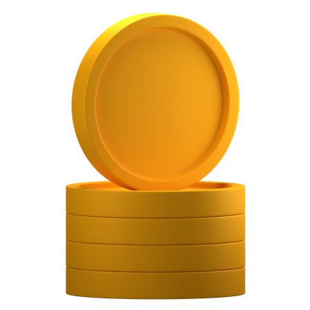 Pila de monedas  3D Icon