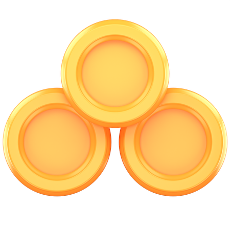 Pila de monedas de oro  3D Icon