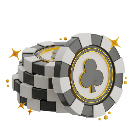 Pila de monedas de club  3D Icon