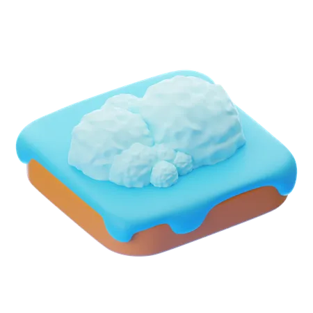 Pila de nieve  3D Icon