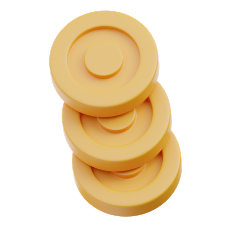 Pila de tubos abstractos  3D Icon
