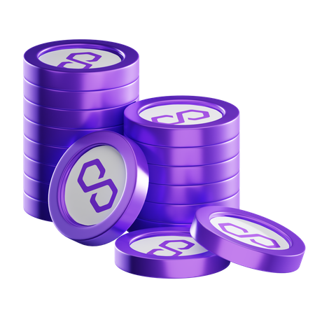 Pilas de monedas matic  3D Icon