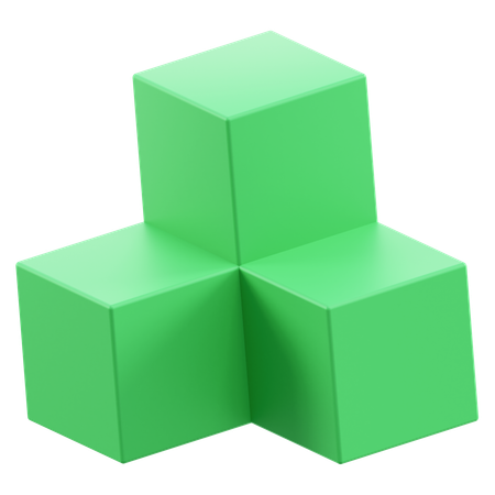 Pile carrée  3D Icon