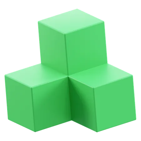 Pile carrée  3D Icon