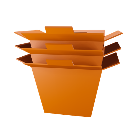 Pile de boîtes de repas  3D Icon