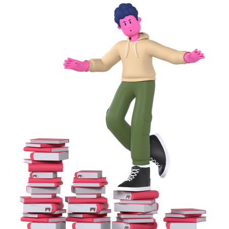Pile de bouquins  3D Icon