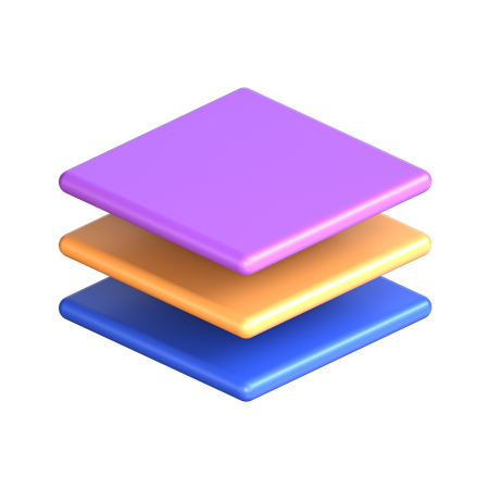 Pile de couches  3D Icon