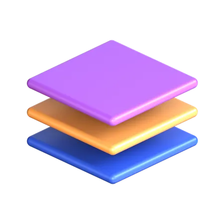 Pile de couches  3D Icon