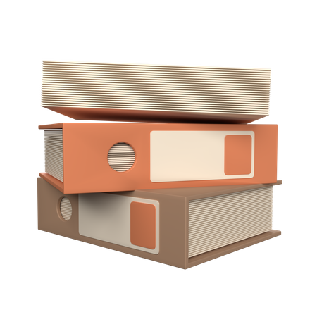 Pile de documents  3D Icon