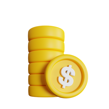 Pile de dollars  3D Icon