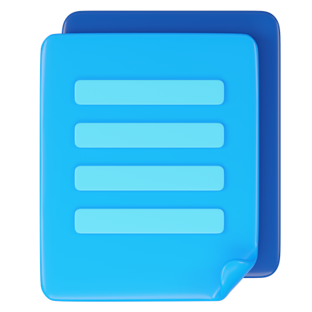 Pile de fichiers  3D Icon