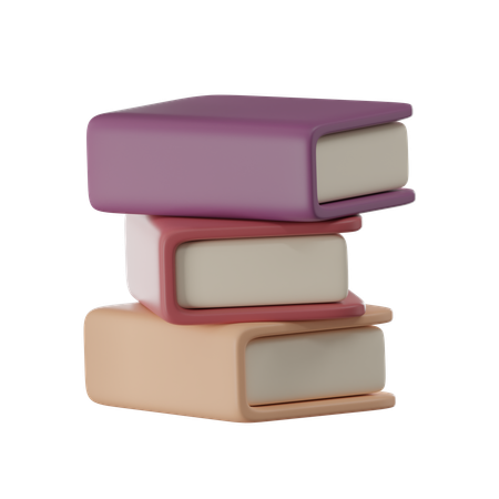 Pile de livres  3D Icon