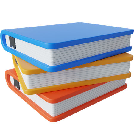 Pile de livres  3D Icon