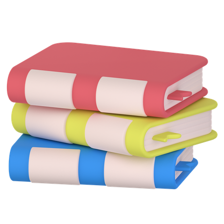 Pile de livres  3D Icon