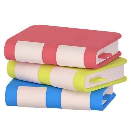 Pile de livres  3D Icon