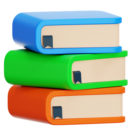 Pile de livres  3D Icon