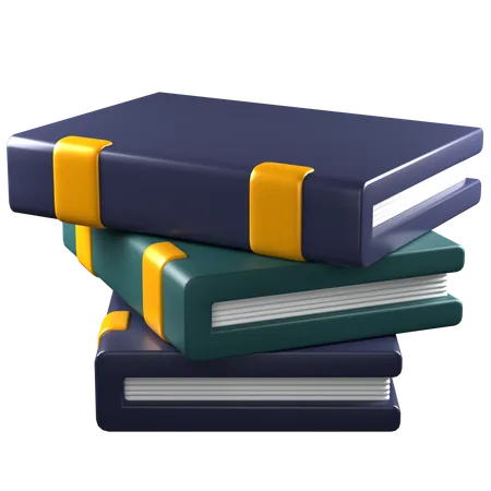 Pile de livres  3D Icon