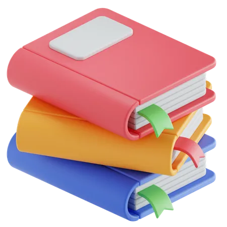 Pile de livres  3D Icon