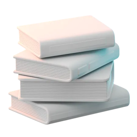 Pile de livres  3D Icon