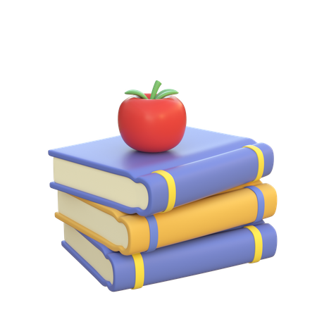 Pile de livres  3D Icon