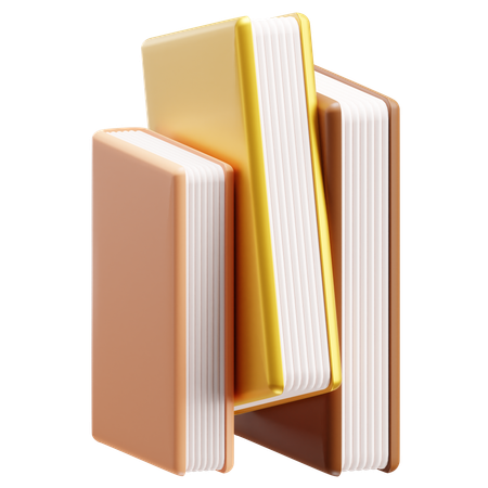 Pile de livres  3D Icon
