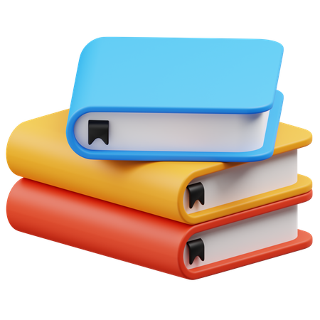 Pile de livres  3D Icon