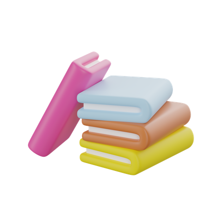 Pile de livres  3D Icon